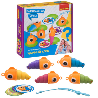 Развивающие настольные игры Bondibon «УДАЧНЫЙ УЛОВ», BOX