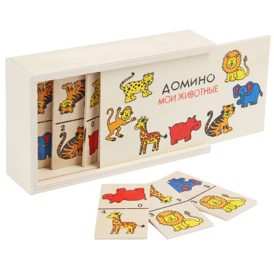 Деревянная игрушка "Домино" в ассортименте,54303